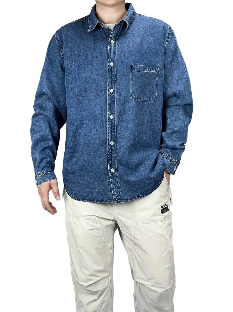 Men's Long-Sleeved Button-Down Shirt