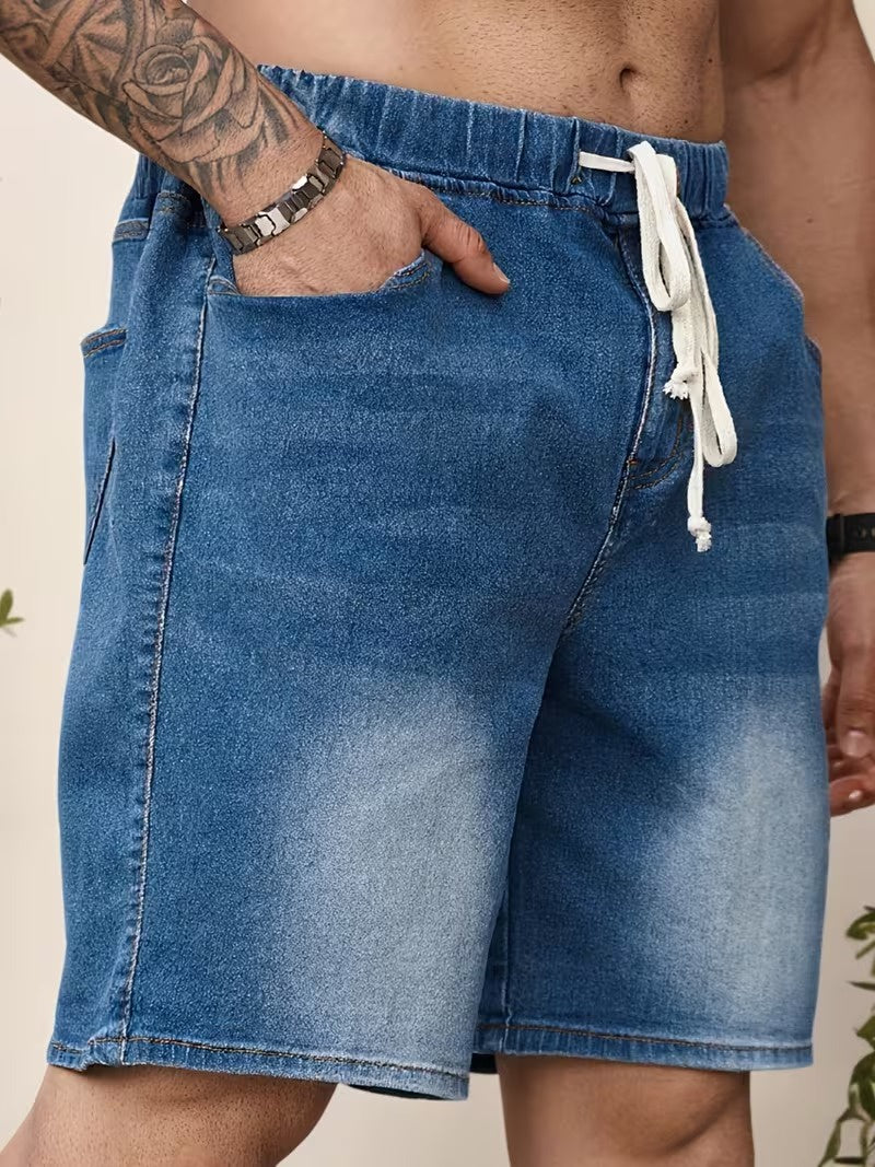 Men's Straight-Leg Shorts with Drawstring
