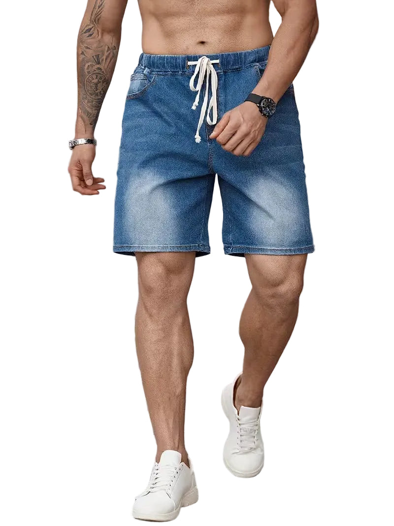 Men's Straight-Leg Shorts with Drawstring