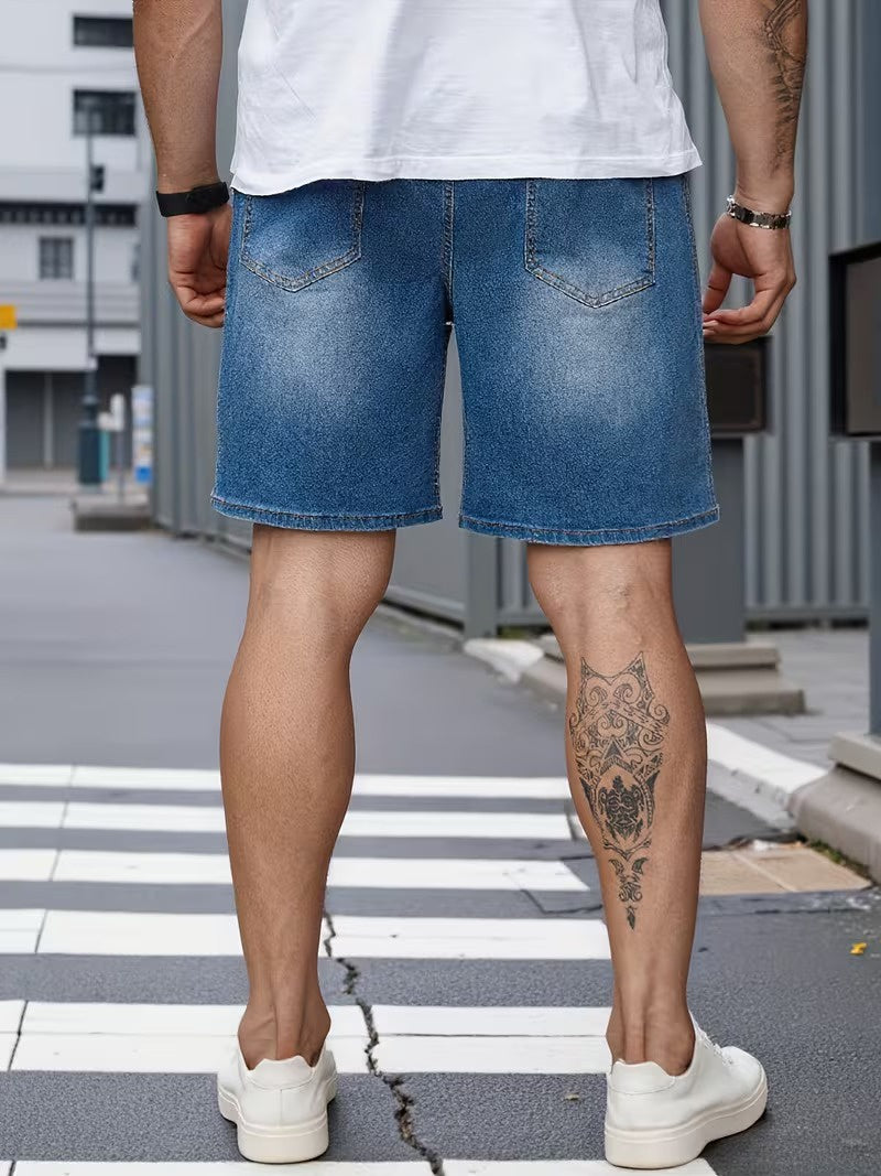 Men's Straight-Leg Shorts with Drawstring