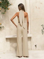 Women's Cross-Front Two-Piece Set