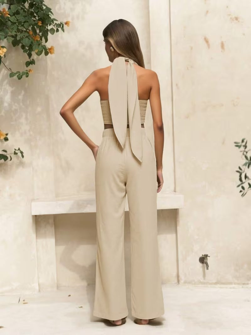 Women's Cross-Front Two-Piece Set