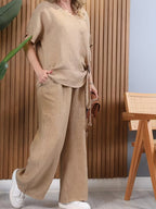 Women's Two-Piece Set with Side Tie